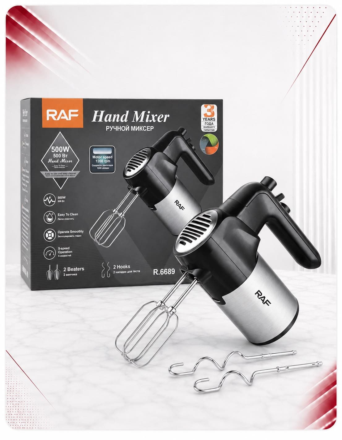 Mikser dore RAF R.6689, 500 W