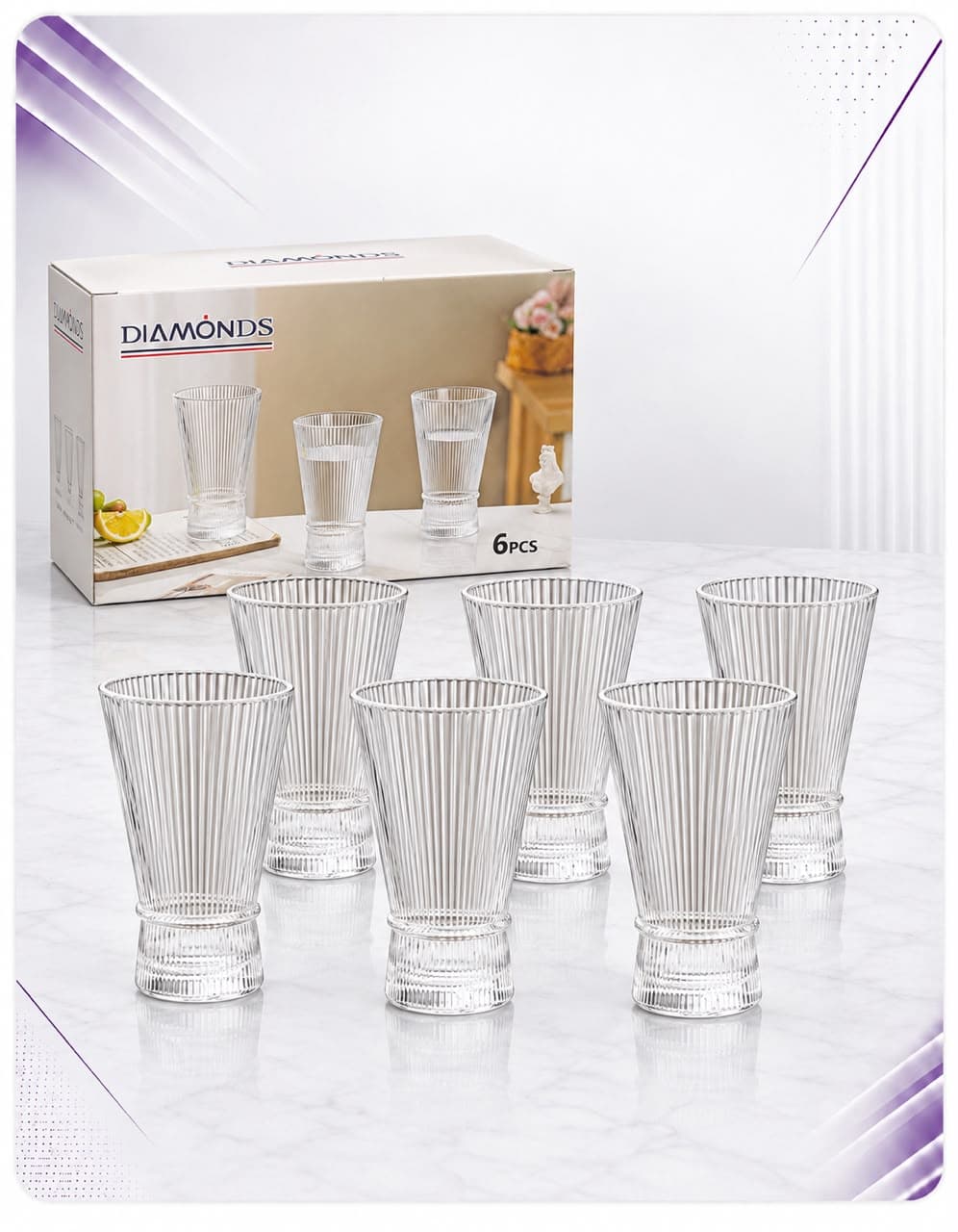 Set gotash për ujë Diamonds – 6/1
