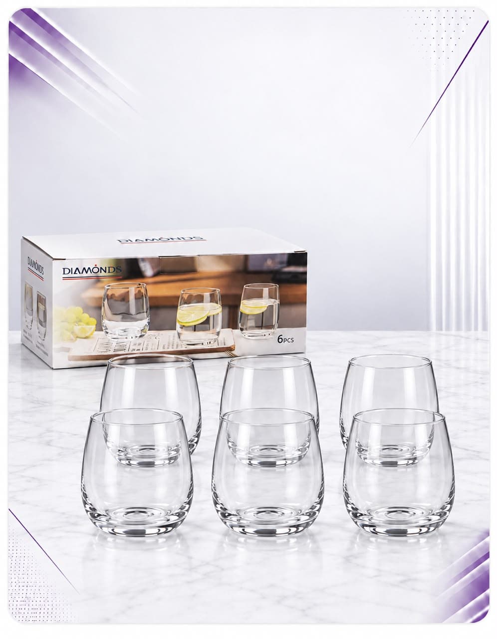 Set gotash për ujë Diamonds – 6/1